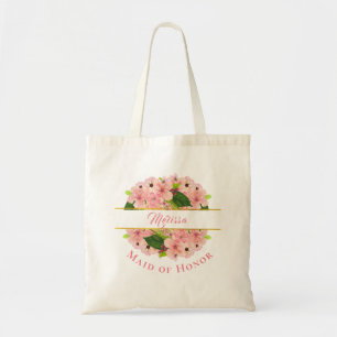 Tote Bag Demoiselle d'honneur moderne rose gold