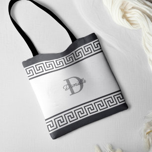 Tote Bag Demoiselle d'honneur Monogramme Nom Initiale Clé G