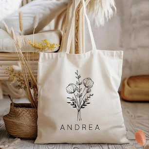 Tote Bag Demoiselle d'honneur Nom de demoiselle d'honneur