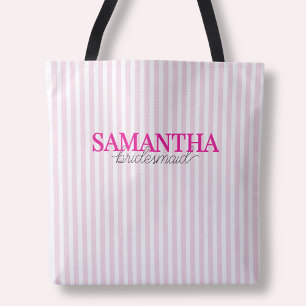 Tote Bag Demoiselle d'honneur personnalisée avec écriture m