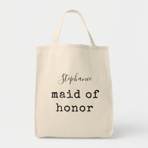 Tote Bag Demoiselle d'honneur   Simple Fête de mariage pers