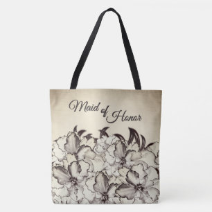 Tote Bag Demoiselle d'honneur Vintage
