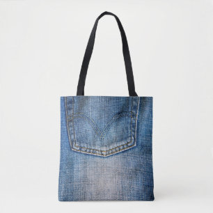 Tote Bag denim bleu