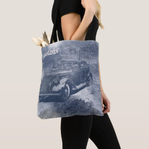 Tote Bag Denim Steampunk