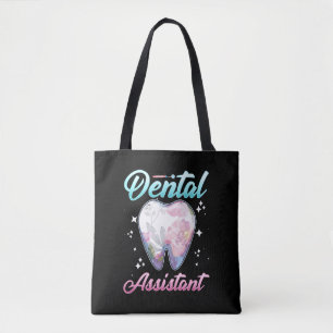 Tote Bag Dental Assistant dentaire Floral Tooth Dentiste