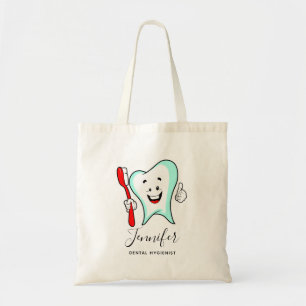 Tote Bag Dental Care Happy Tooth