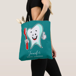 Tote Bag Dental Care Happy Tooth