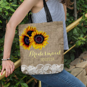 Tote Bag Dentelle de mariage de la dentelle de tournesol ru