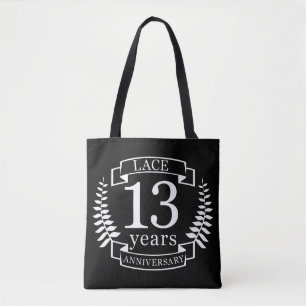 Tote Bag Dentelle Traditionnelle mariage 13 ans