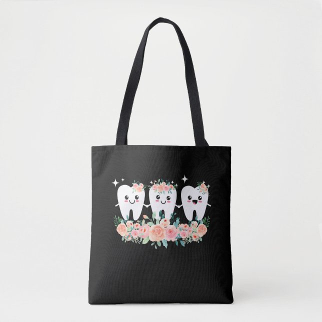 Tote Bag Dentiste Dental Assistant Oral Hygiéniste Dent (Devant)