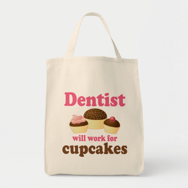 Tote Bag Dentiste mignon de petits gâteaux de chocolat de (Devant)