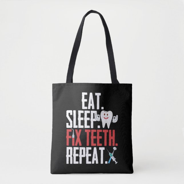 Tote Bag Dentistesse Dentiste Dentiste Humour Dentaire Assi (Devant)