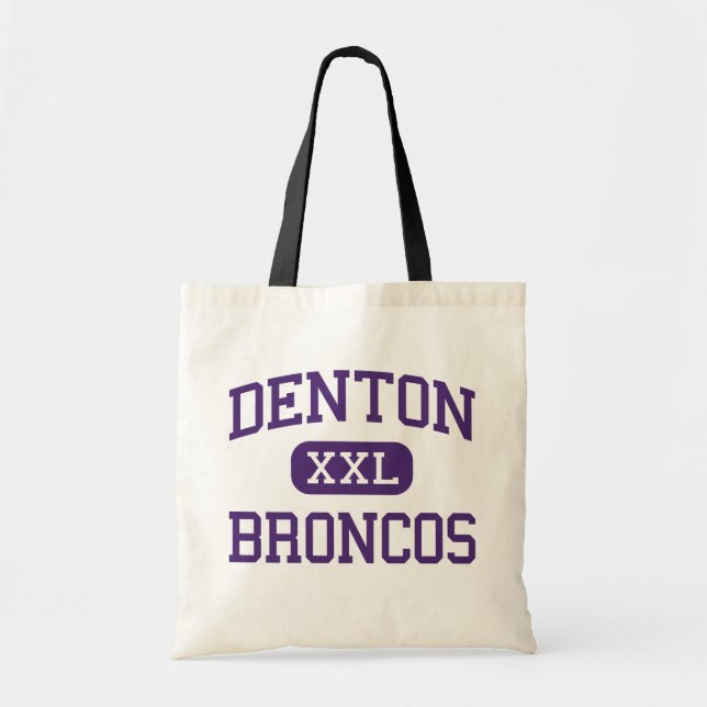 Tote Bag Denton - Broncos - lycée - Denton le Texas (Devant)