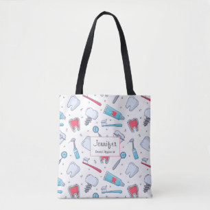 Tote Bag Dents et outils Motif dentaire
