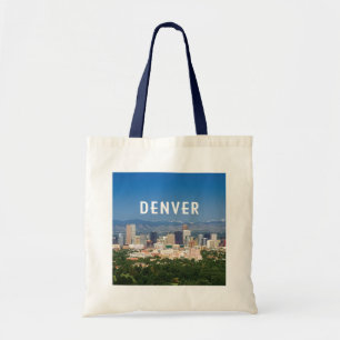 Tote Bag Denver Colorado centre-ville skyline et montagnes
