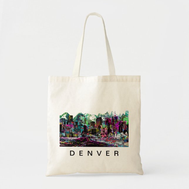 Tote Bag Denver, Colorado en graffiti (Devant)