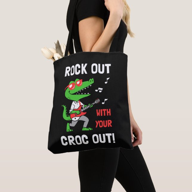 Tote Bag Dépêche-toi avec ton Croc (De près)