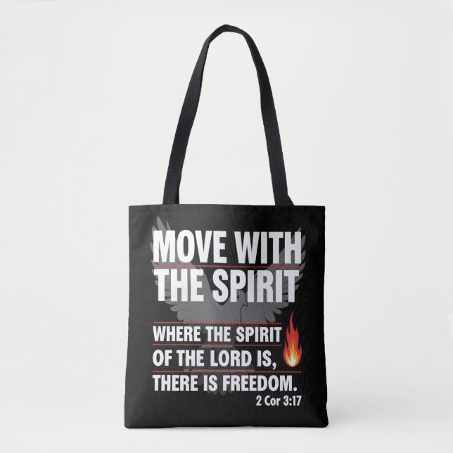 Tote Bag Déplacer avec l'esprit - conception de la liberté (Devant)