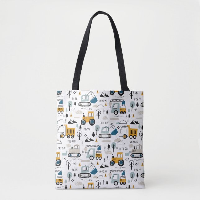 Tote Bag Déplaçons le Motif de véhicule (Devant)