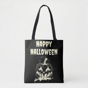 Tote Bag Déplaisant Meling Citrouille Happy Hallowen
