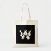 Déplaisant Monogramme blanc sur noir