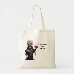 Tote Bag Déplaisant Vieux Sorcière Poison Pommes Bonbon