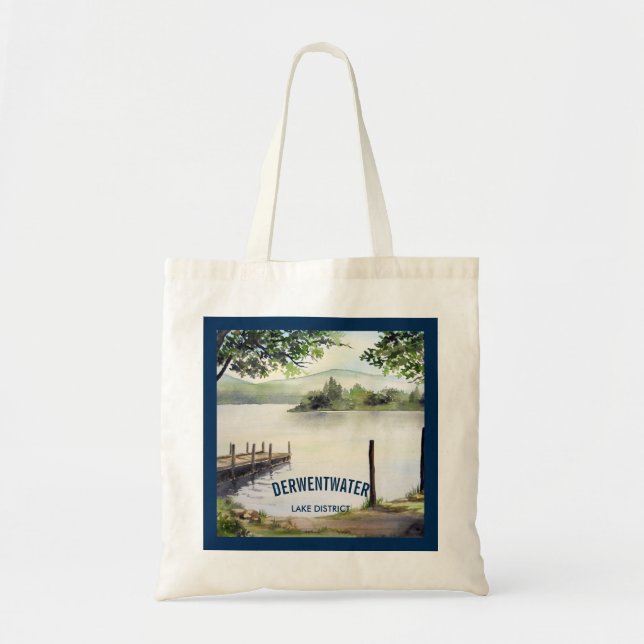 Tote Bag Dergone Water Keswick Angleterre Watercolor Painti (Devant)