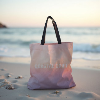 Tote Bag Dérive côtière - Pastel Sunset Gradient