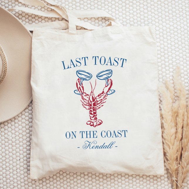 Tote Bag Dernier pain sur la côte Bachelorette de homard (Créateur téléchargé)