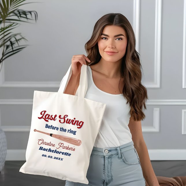 Tote Bag Dernier Swing avant le mariage Baseball  Enterreme (Créateur téléchargé)