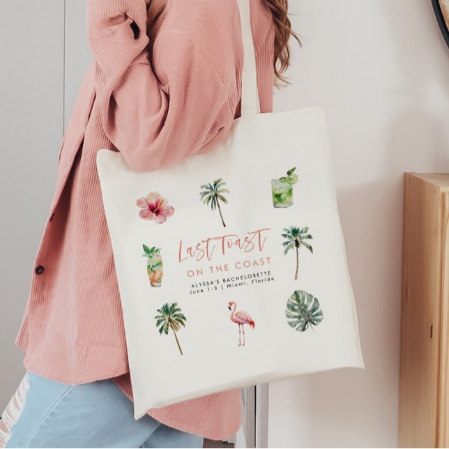 Tote Bag Dernier Toast Sur La Côte Beach Bachelorette (Créateur téléchargé)