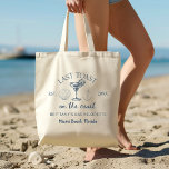 Tote Bag Dernier Toast Sur La Côte Beach Bachelorette Party<br><div class="desc">Célébrez en style avec le dernier toast On The Coast Beach Bachelorette Party Tote Bag. Ce tote chic présente un design animé sur le thème de la plage et un slogan ludique, parfait pour des soirées de bachelorette sur la plage. Fabriqué avec des matériaux durables et de haute qualité, il...</div>