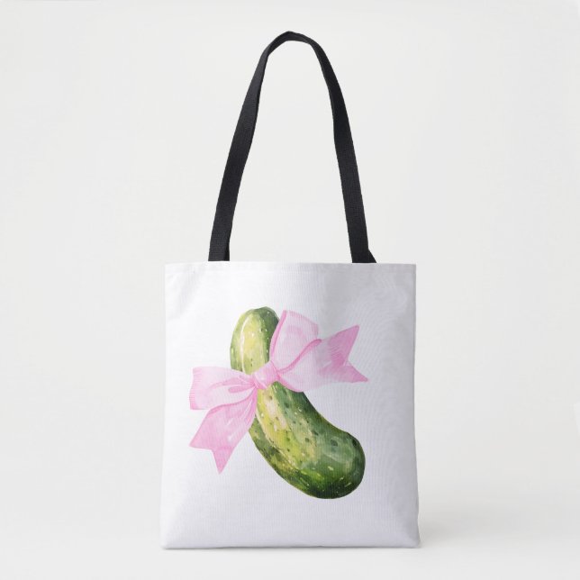 Tote Bag Dernière cornichon qu'elle chatouillera enterremen (Devant)