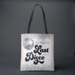 Tote Bag Dernière soirée de bachelorette Disco<br><div class="desc">Commencez la dernière soirée disco bachelorette avec ces sacs fourre-tout adorables qui font un grand souvenir pour toutes les belles dames qui assistent à l'épique bachelorette! Voir la collection entière pour plus d'articles correspondants !</div>