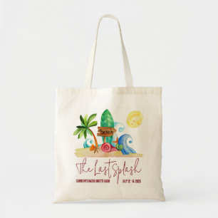 Tote Bag Dernière Splash, Plage, Surf Bachelorette Party