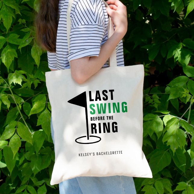 Tote Bag Dernière swing avant le Ring Golf Bachelorette Par (Last Swing Before the Ring Golf Bachelorette Party Tote Bag
)