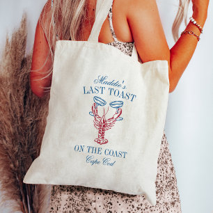 Tote Bag Dernière Toast sur la Côte Fête de Fiançailles de