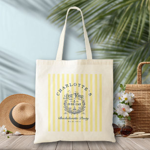 Tote Bag Dernière Toast sur la Côte ! Rayures d'Enterrement