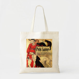 TOTE BAG DES AMANTS D'ANIMAUX FAMILIERS, J'AIME DES ANIMAUX