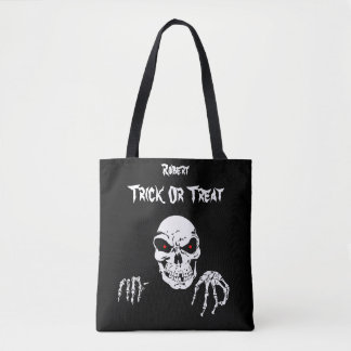 Tote Bag Des bonbons ou un sort de crâne de Halloween