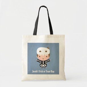 Tote Bag Des bonbons ou un sort squelettique mignon