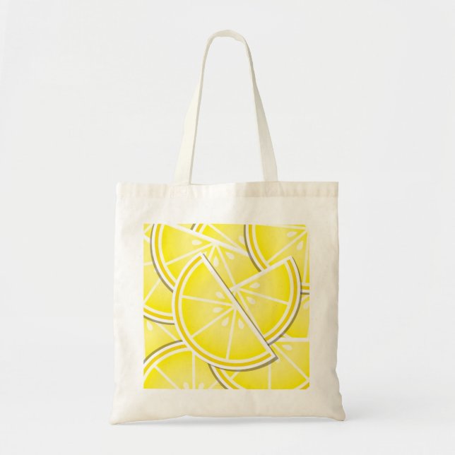 Tote Bag Des coins de citron funky ! (Devant)
