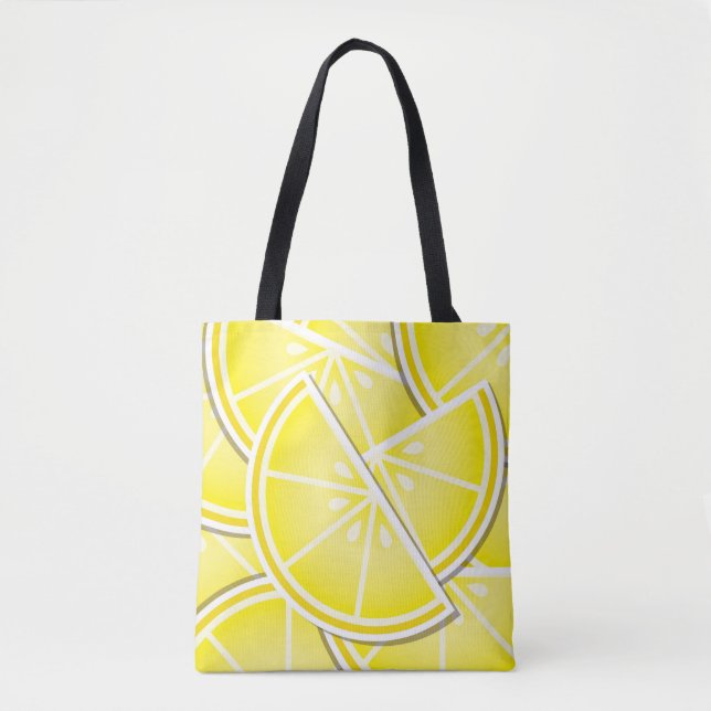 Tote Bag Des coins de citron funky ! (Devant)