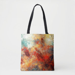 Tote Bag Des éclats artistiques lumineux. Couleur de peintu