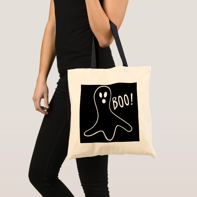 Tote Bag des fantômes drôles qui crient "boo" ! (Devant (produit))