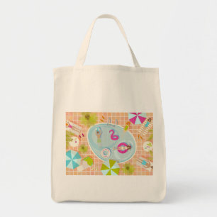 Tote Bag Des filles et des garçons du bikini jouant au jeu 
