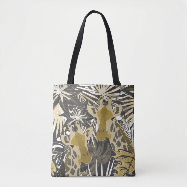 Tote Bag Des girafes dans la forêt tropicale. (Devant)