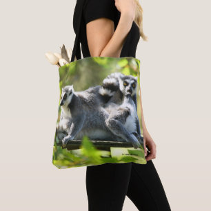 Tote Bag Des lémuriens de Madagascar surpris