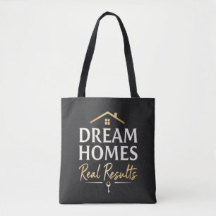 Tote Bag Des maisons de rêve, de vrais résultats   Agent im