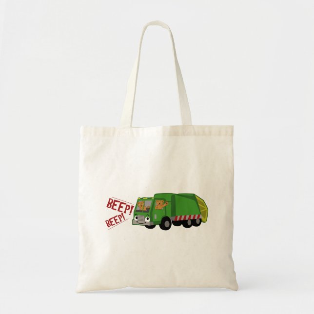 Tote Bag Des ours conduisant un camion-poubelle (Devant)